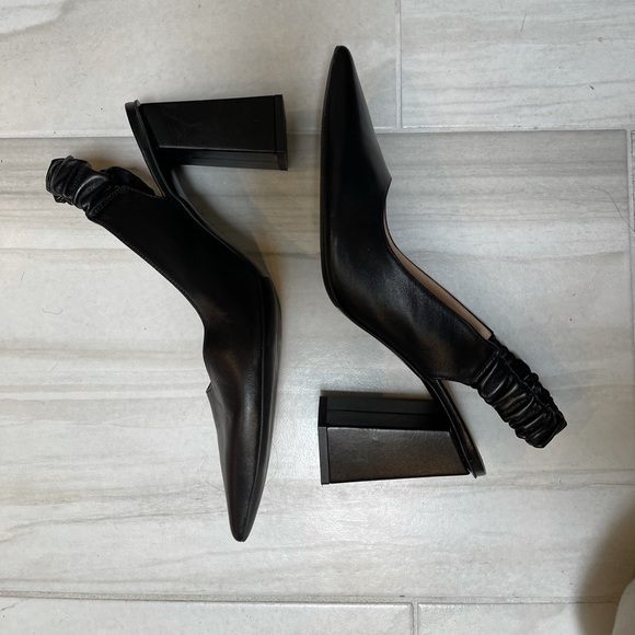 L’INTERVALLE | LUCILLE LEATHER HEEL | BLACK | SIZE 10 - Picture 3 of 10